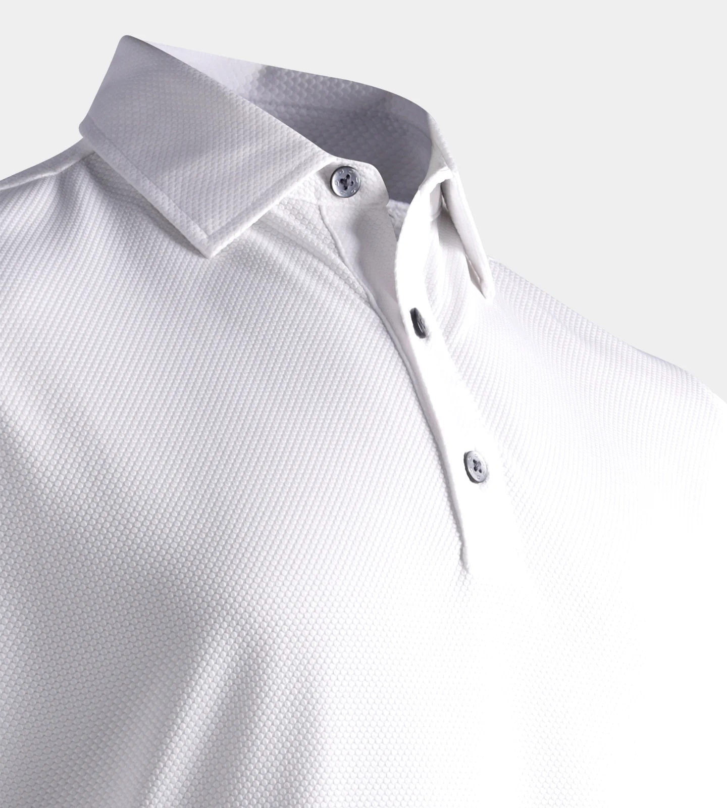 HONEYCOMB POLO - WHITE - Image 4
