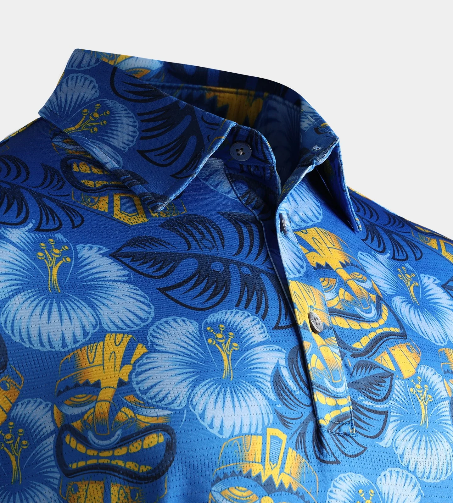 TIKI POLO - BLUE / YELLOW - Image 4